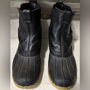 Men’s Black Leather Chelsea LL Bean Boots